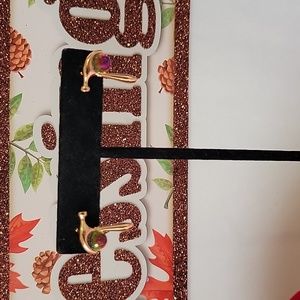 Aretes 18k Gold Plated cristal sawrosky